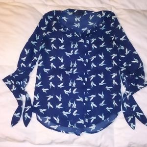 Melissa tie sleeve blouse